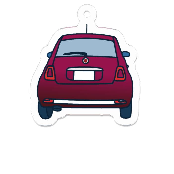 アクリルキーホルダー（コーティング） - 50 x 50 (mm)