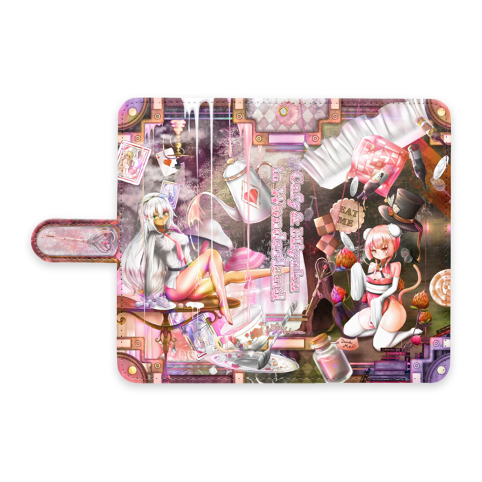 手帳型Androidケース - L - ストラップ穴 あり