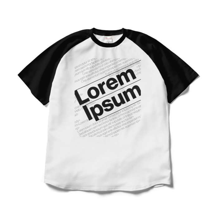 「HTMLとLoremIpsum」Tシャツ - XL -