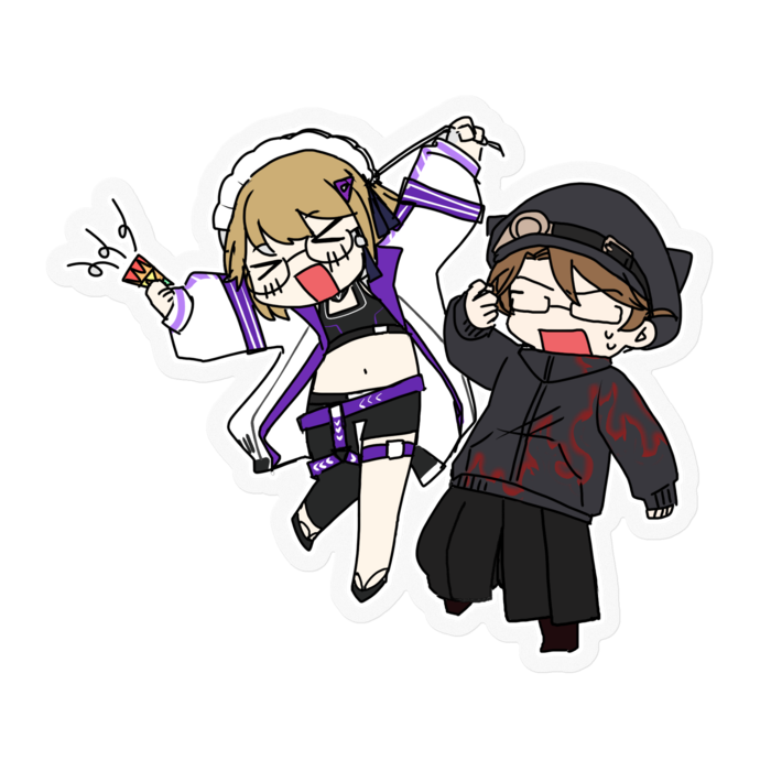 ステッカー - 100 x 100 (mm)