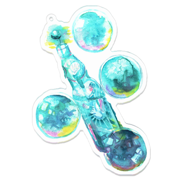 アクリルキーホルダー - 100 x 100 (mm)