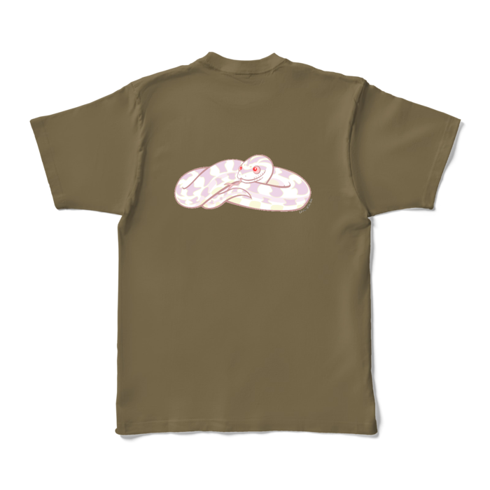 カラーTシャツ - XL - オリーブ (濃色)