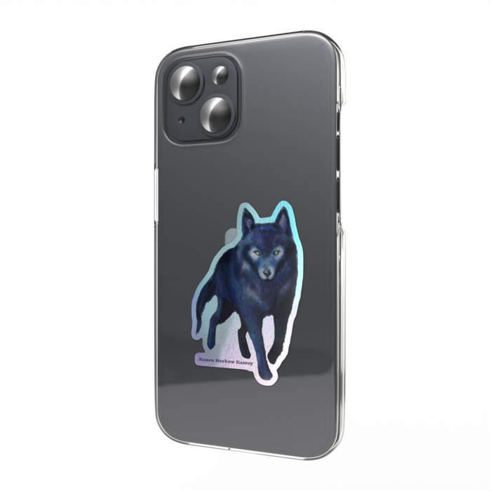 オーロラスマホステッカー - 縦