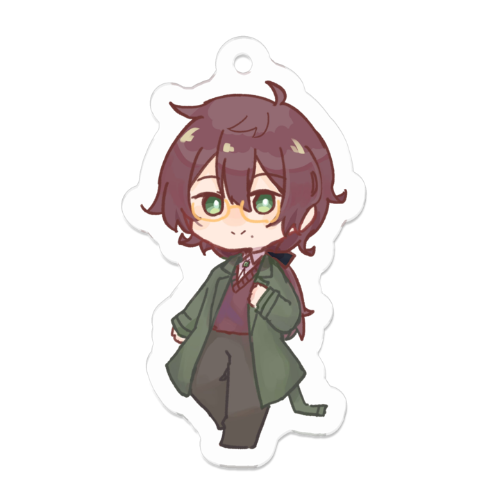 アクリルキーホルダー（コーティング） - 50 x 50 (mm)