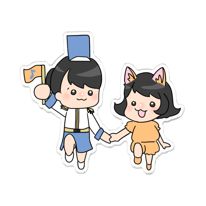 アクリルバッジ - 100 x 100 (mm)