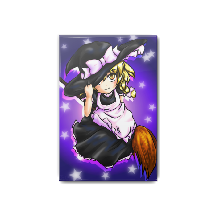 魔理沙缶バッジ - 54x80mm