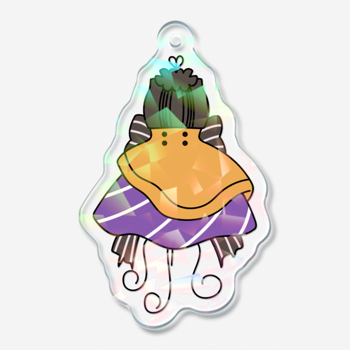 ホログラムアクリルキーホルダー - 50 × 50mm