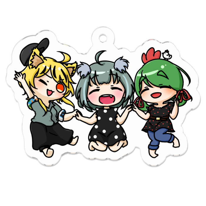 アクリルキーホルダー - 50 x 50 (mm)