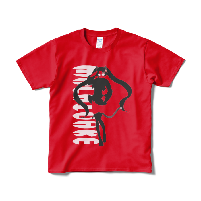 まどかシルエットTシャツ - S - レッド