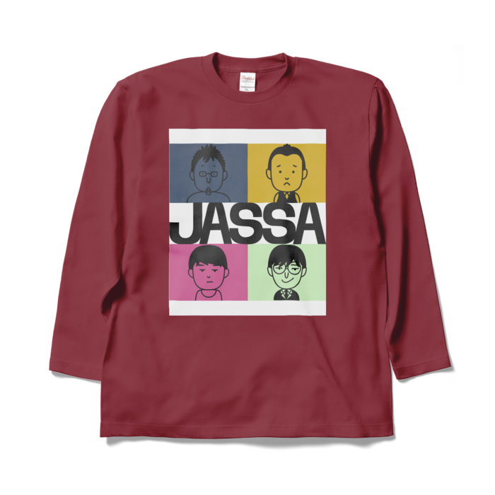 JASSAロングスリーブTシャツバーガンディ - XL - バーガンディ