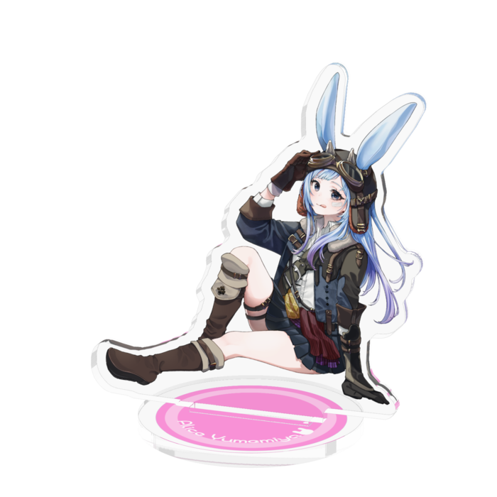 お座り耳かきハンター 中 70x70mm