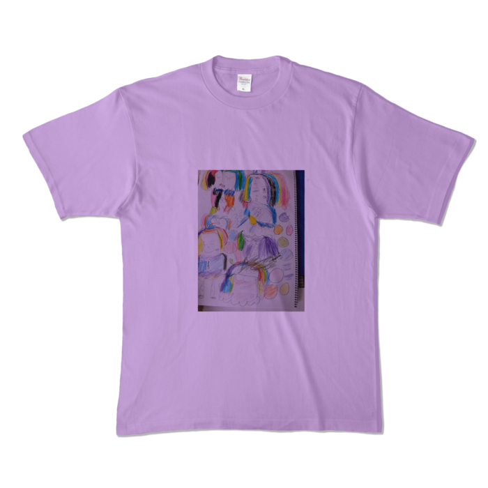 カラーTシャツ - XL - ライトパープル (淡色)
