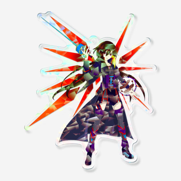 ホログラムアクリルキーホルダー - 100 × 100mm