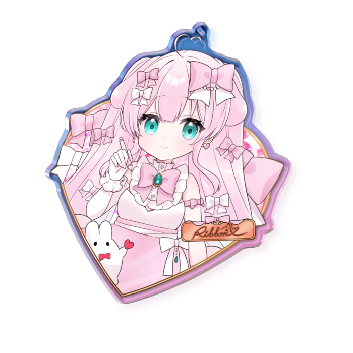 オーロラアクリルキーホルダー - 100 × 100mm