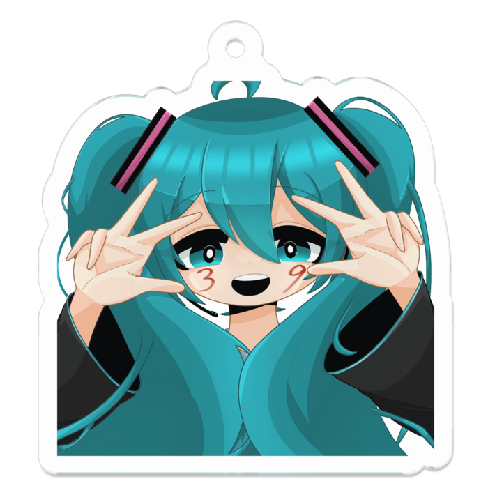 アクリルキーホルダー - 50 x 50 (mm)