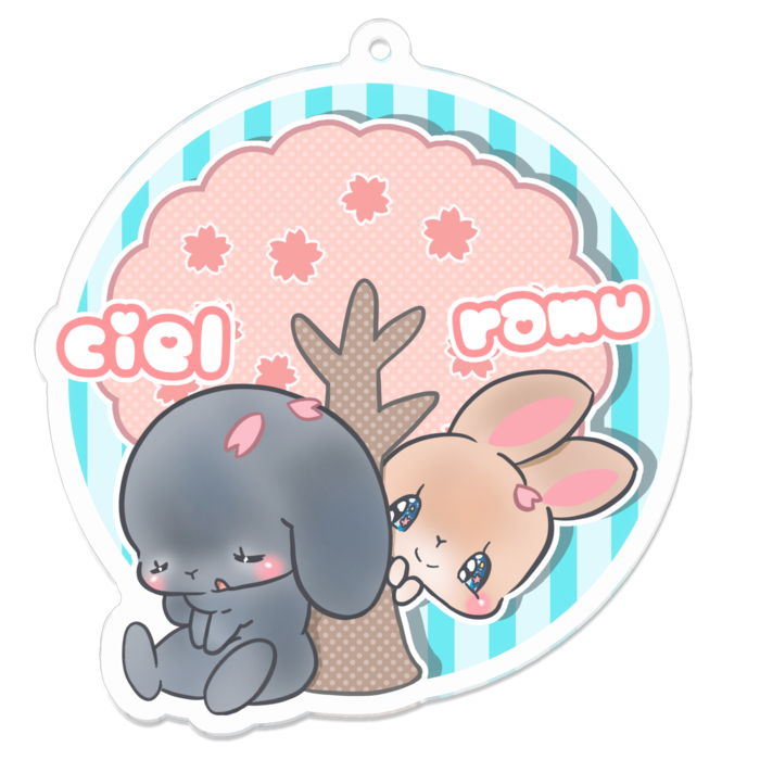 アクリルキーホルダー - 70 x 70 (mm)