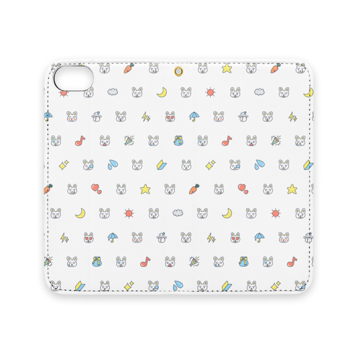 手帳型iPhoneケース（ベルトなし） - iPhone 8 / 7 / SE2 - ストラップ穴 あり