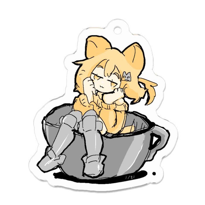 アクリルキーホルダー - 50 x 50 (mm)