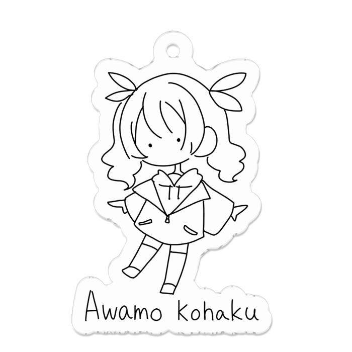 アクリルキーホルダー - 50 x 50 (mm)