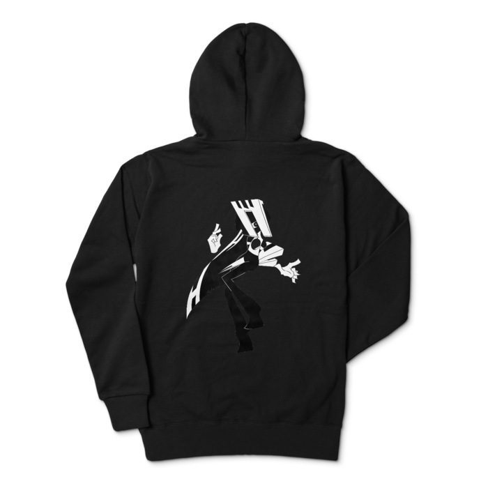 ジップパーカー - L - ブラック