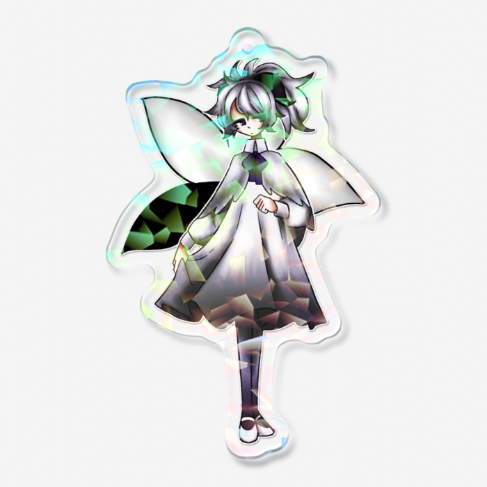 ホログラムアクリルキーホルダー - 70 × 70mm