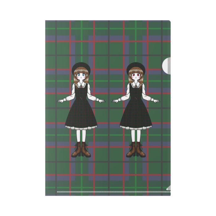 クリアファイル - A4-緑