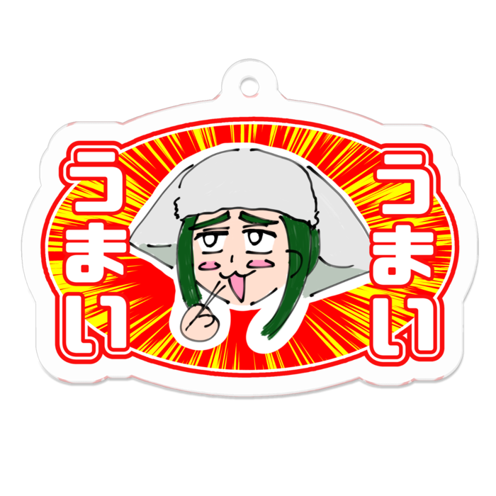 アクリルキーホルダー（コーティング） - 50 x 50 (mm)