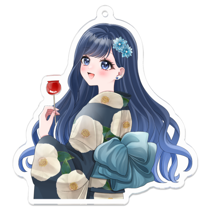 アクリルキーホルダー(コーティング) - 70 x 70 (mm)