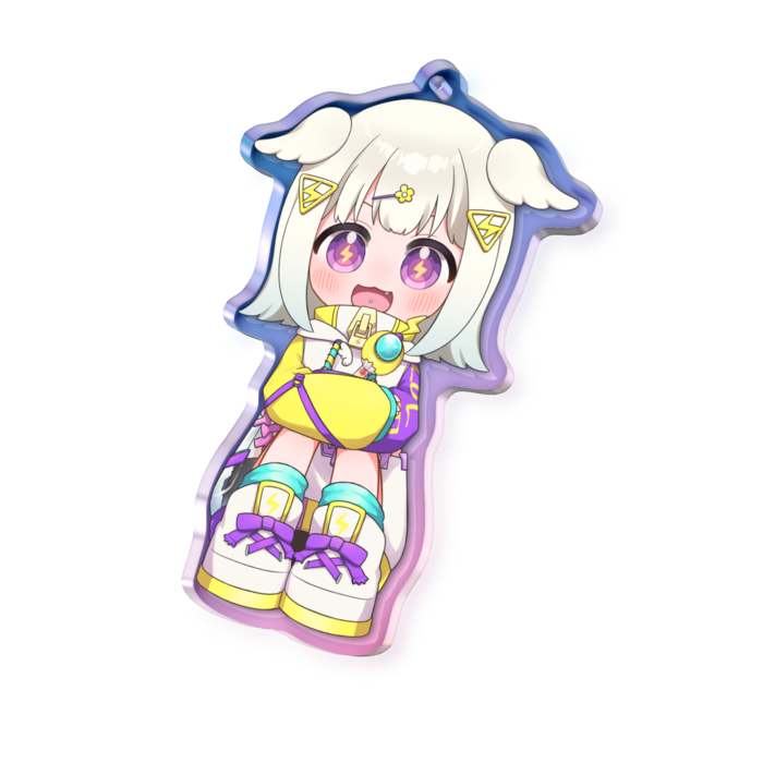 オーロラアクリルキーホルダー - 70 × 70mm