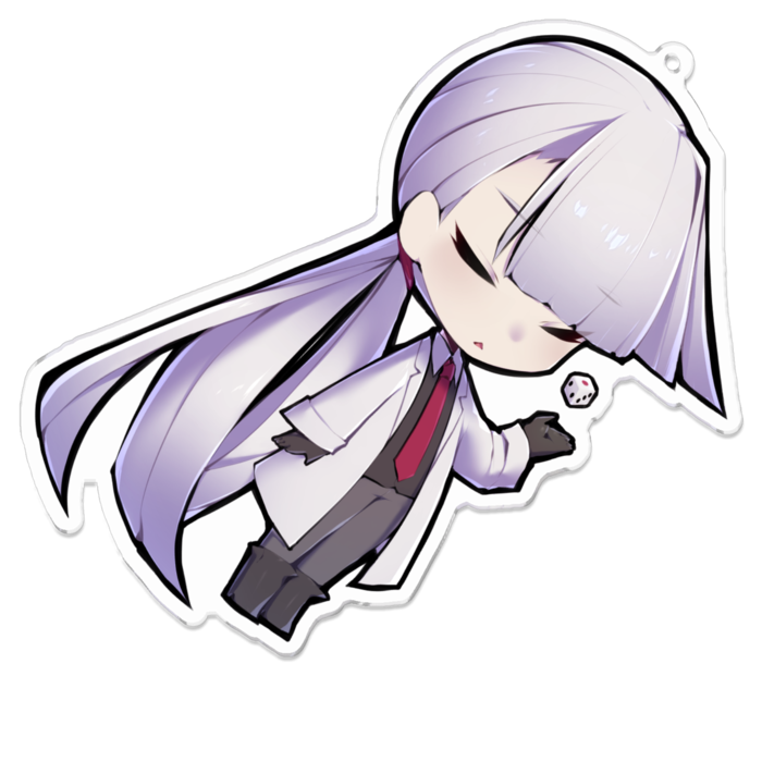 アクリルキーホルダー（コーティング） - 100 x 100 (mm)