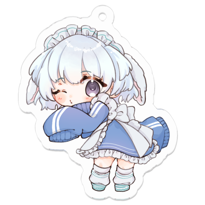 SDイラスト(通常)　アクリルキーホルダー(コーティング) Ver. - 50 x 50 (mm)