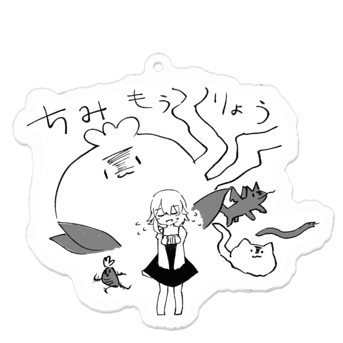アクリルキーホルダー - 70 x 70 (mm)