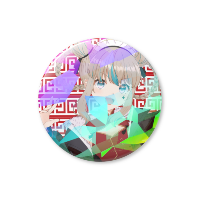 ホログラム缶バッジ - 32mm(5) チャイナ