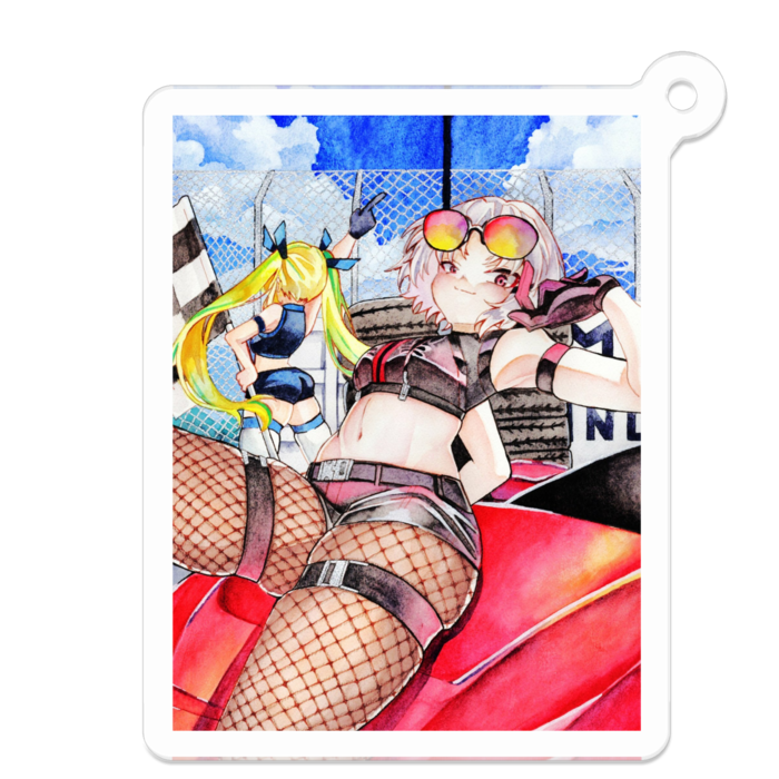 アクリルキーホルダー - 50 x 50 (mm)