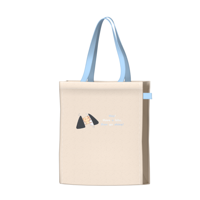 ツートンカラーバッグ - ブルー - W34 × H41 × D14cm