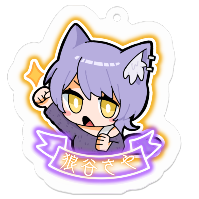 アクリルキーホルダー(コーティング) - 50 x 50 (mm)