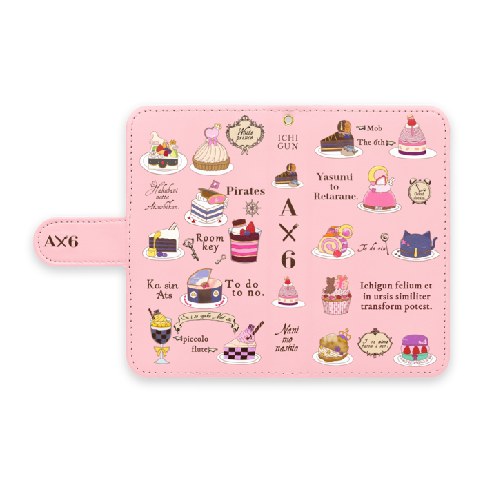 手帳型Androidケース - S - ピンク