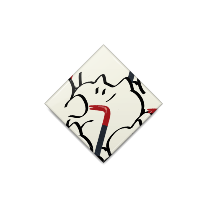 缶バッジ - ひし形40mm