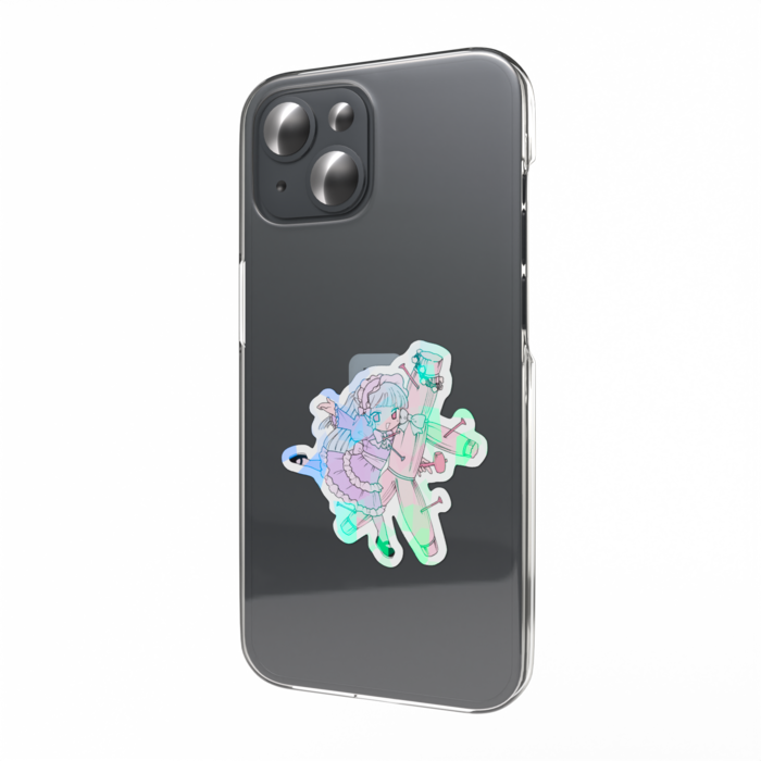 ホログラムスマホステッカー - 縦