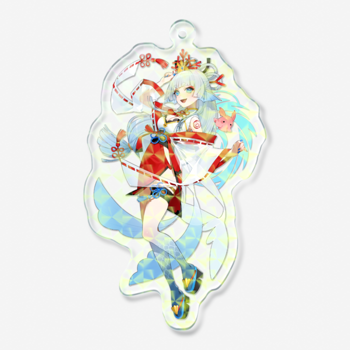 ホログラムアクリルキーホルダー - 70 × 70mm