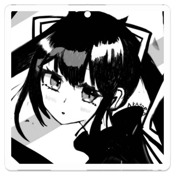 アクリルキーホルダー（コーティング） - 50 x 50 (mm)