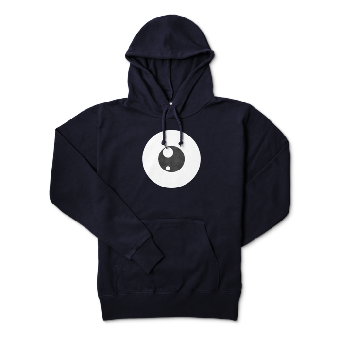 めだまパーカー - M - ネイビー