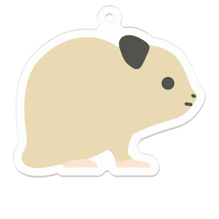 アクリルキーホルダー - 50 x 50 (mm)