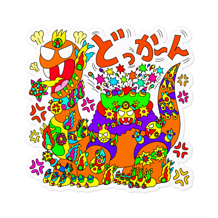 ステッカー - 100 x 100 (mm)