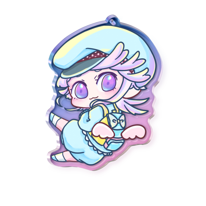オーロラアクリルキーホルダー - W70 × H70mm 以内