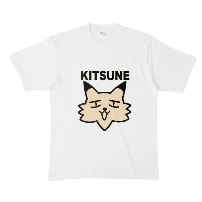 【XL - 白】クソダサKITSUNE Tシャツ