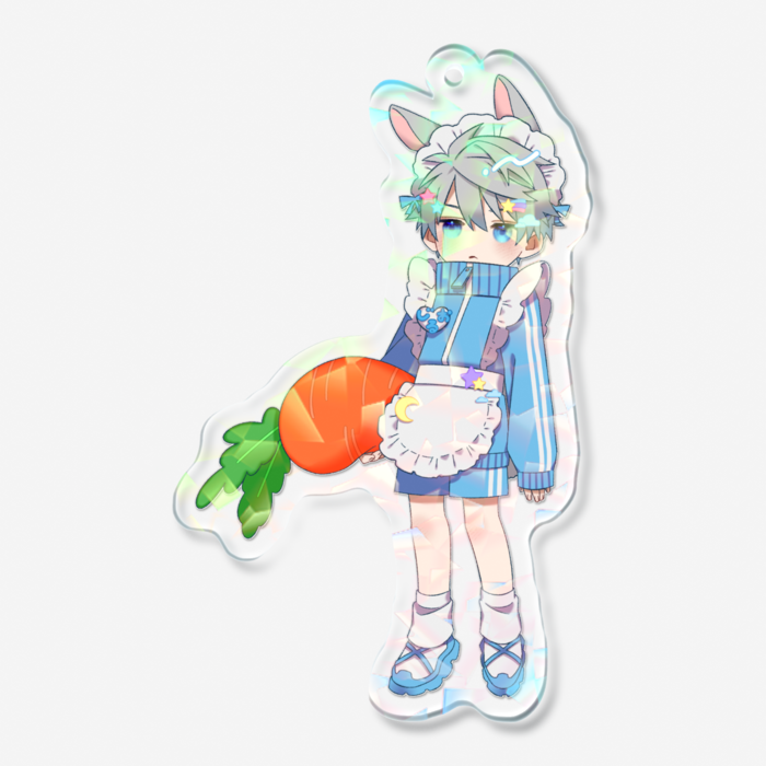 ホログラムアクリルキーホルダー - 70 × 70mm