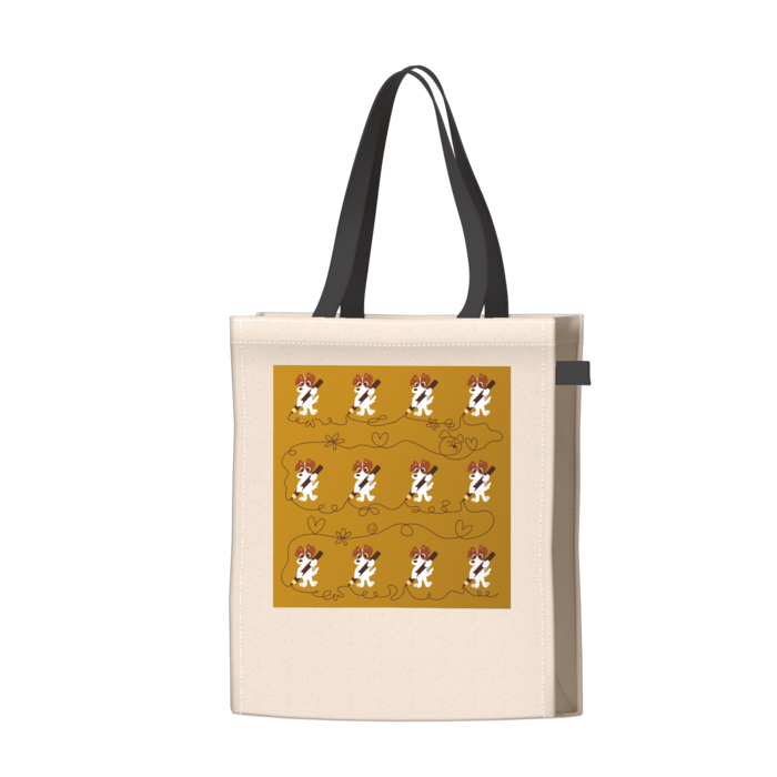 ツートンカラーバッグ - ブラック - W34 × H41 × D14cm