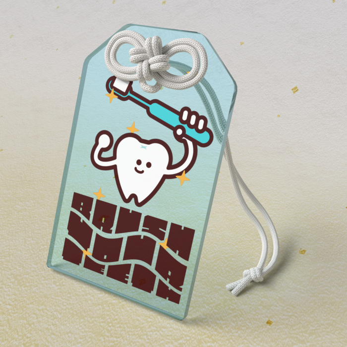 アクリルお守り - 50 × 80mm