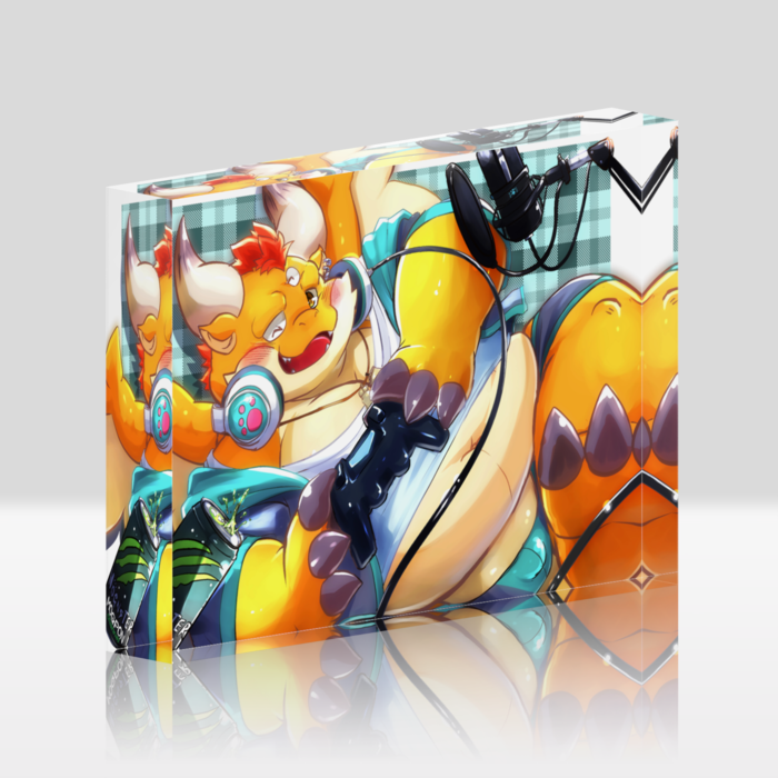 もぐぽんチャンネル１周年記念Ｂ：アクリルブロック - 148x100mm